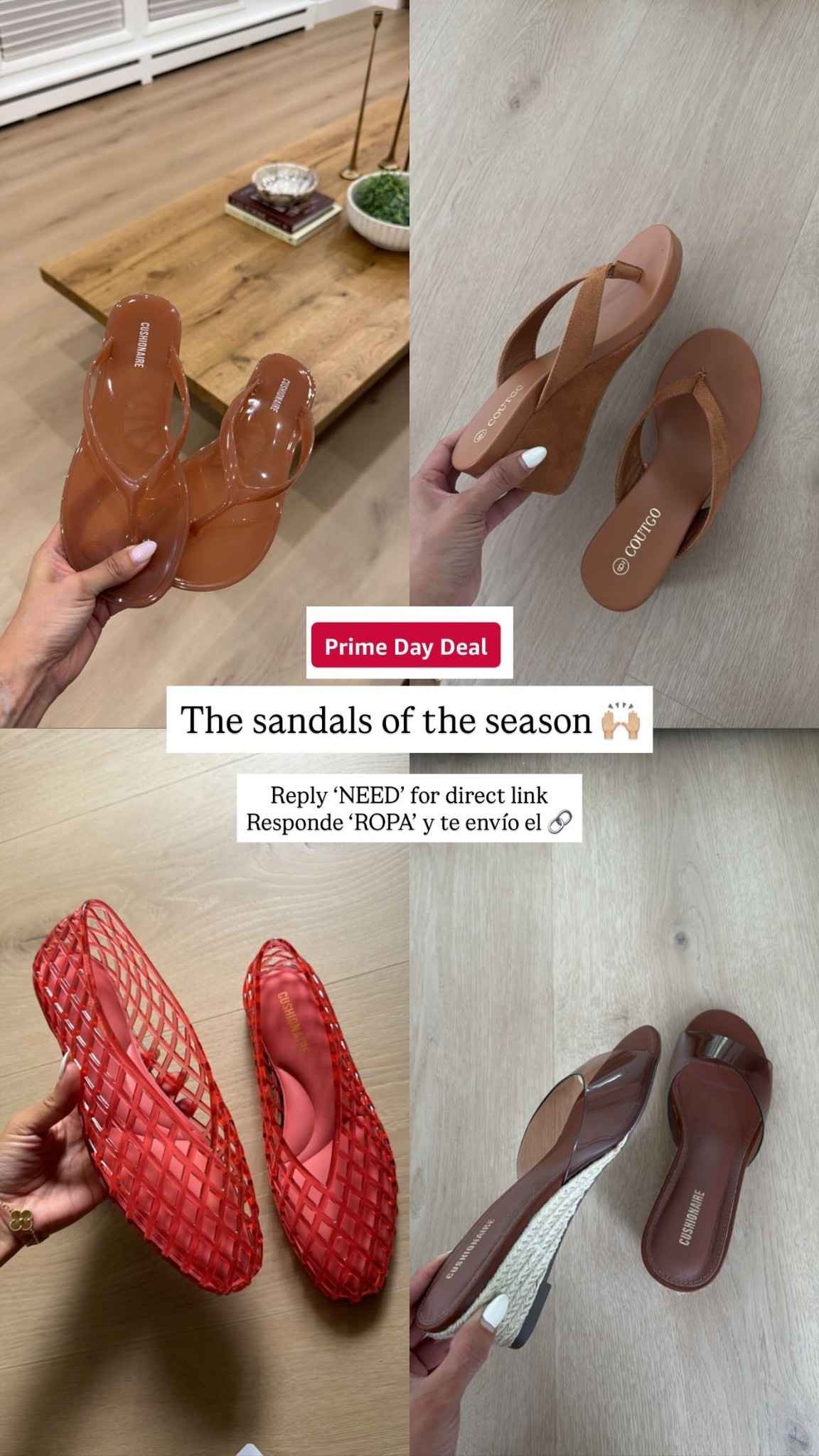 The sandals of the season 🙌🏼 Reply ‘NEED’ for direct link 
Responde ‘ROPA’ y te envío el 🔗