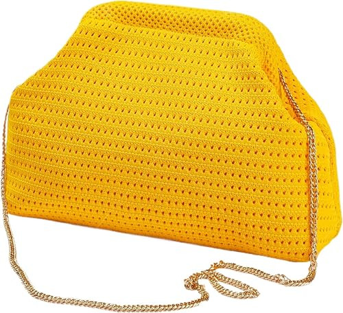DIHKLCIO Summer Beach Woven Clutch Purses for Women 2025 Cloud Dumpling Pouch Purse Crossbody Bag... | Amazon (US)