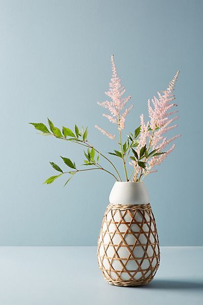 Woven Grass Vase | Anthropologie (US)