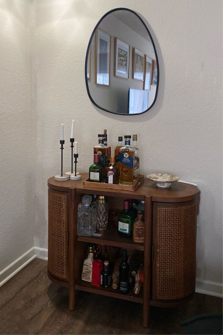 New mirror on my little bar corner. All pieces are from Target ! 

#LTKfindsunder100 #LTKsalealert #LTKhome