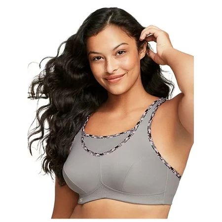 Glamorise Full Figure Plus Size No-Bounce Camisole Sports Bra Wirefree #1066 | Walmart (US)