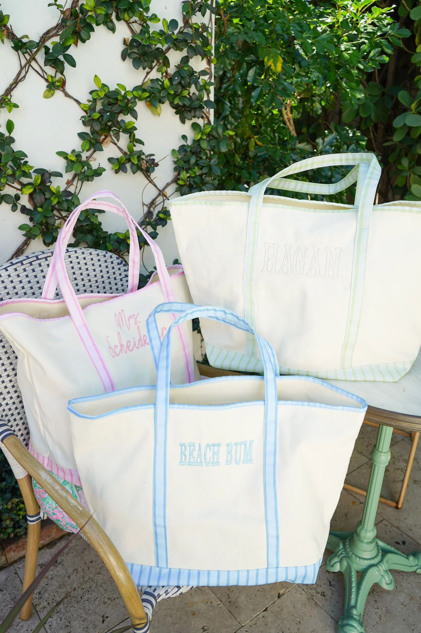 Standard Canvas Tote - Striped | KenzKustomz