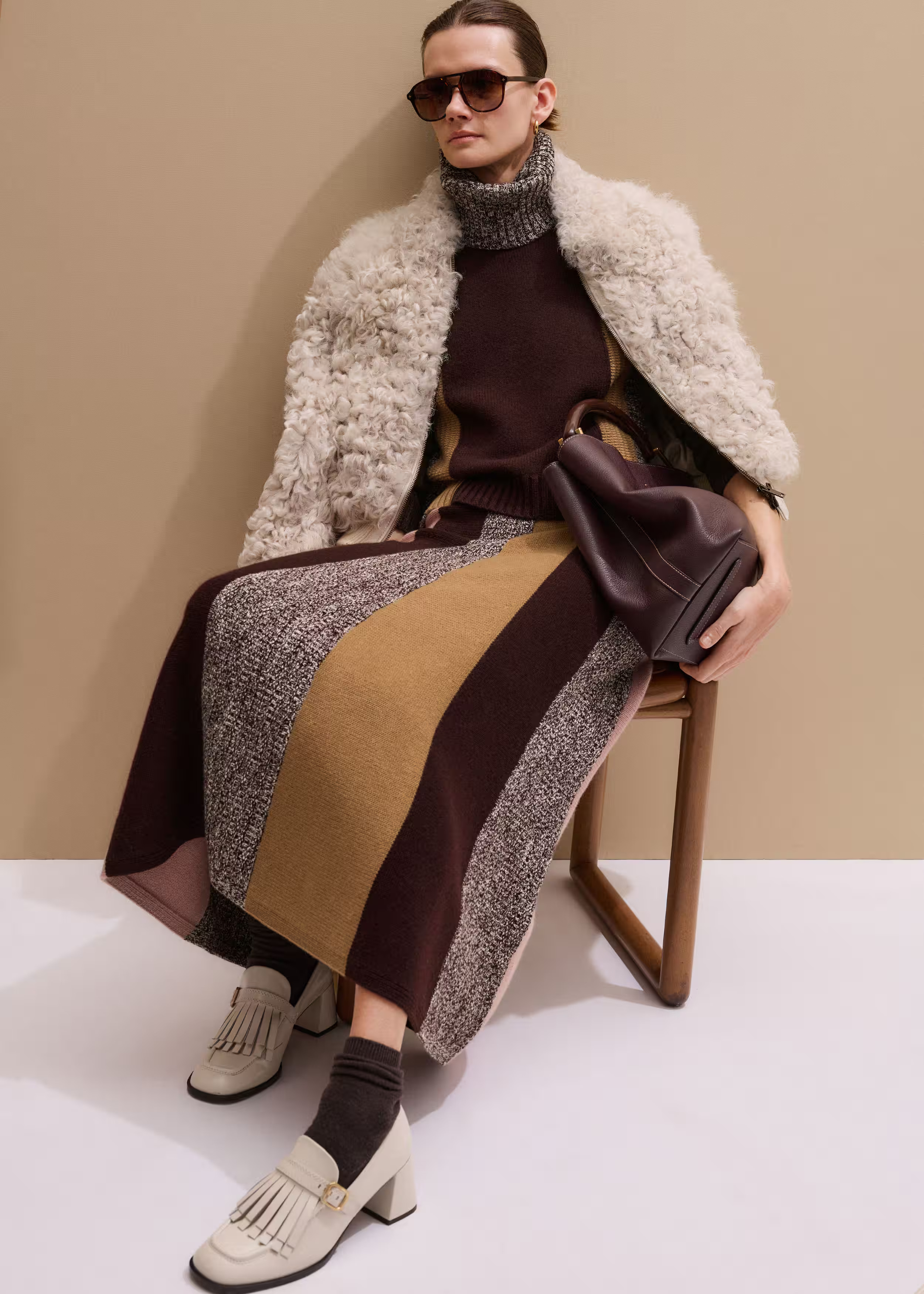 A-Line Knit Maxi Skirt Merino + Cashmere | ME+EM US