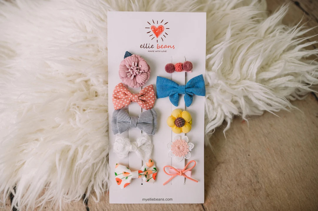 Baby & Toddler Hair Clips and Barrettes, Hair bows for kids, Girls hair accessories,Pastel hair c... | Etsy (US)