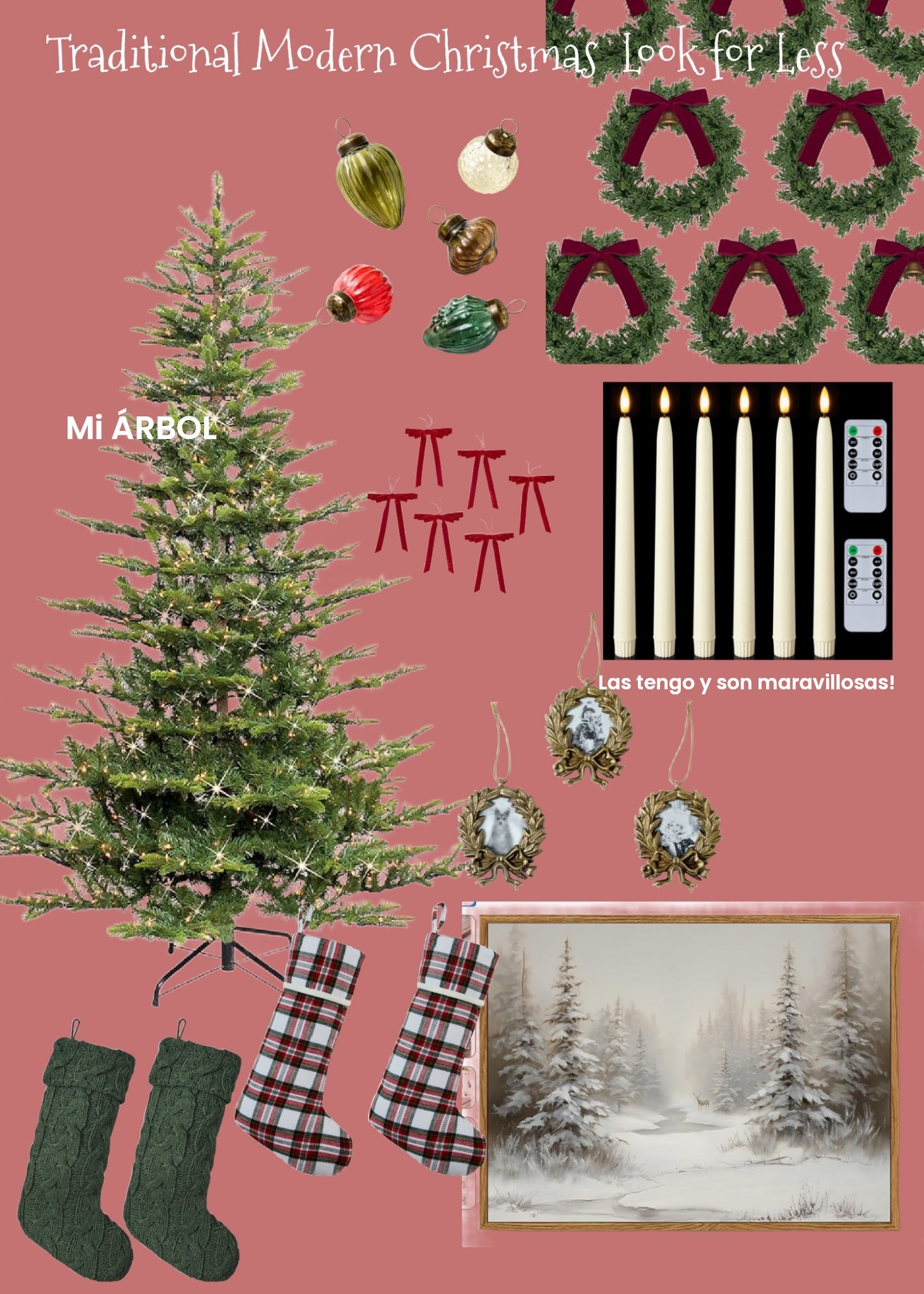 MI ÁRBOL DE NAVIDAD CLÁSICO- VINTAGE! Ya llevo 3 años con el. Es fantástico. Esta Navidad estaré decorando otros más, pero este sigue siendo mi favorito 🎄. Las velitas son maravillosas tienen un look MUY realistico y a baterías para ponerlas sin miedo en cualquier lugar. 
Esta Navidad sin dudas estará llena de muchos detalles tradicionales, vintage y alegres! 
.
PARA MÁS IDEAS TENGO UN VÍDEO RECIENTE EN MI CANAL DE YOUTUBE: CarolaMM 
.

Christmas decor, Christmas tree, Christmas ornaments, Christmas time, Christmas ideas 


#LTKStyleTip #LTKHoliday #LTKHome