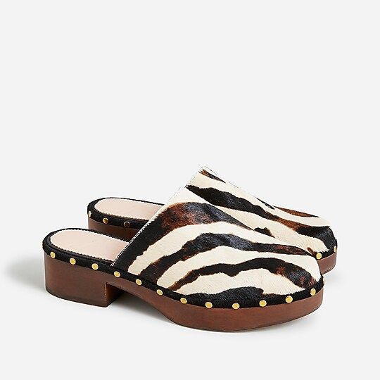 Dakota clogs in calf hair | J. Crew US