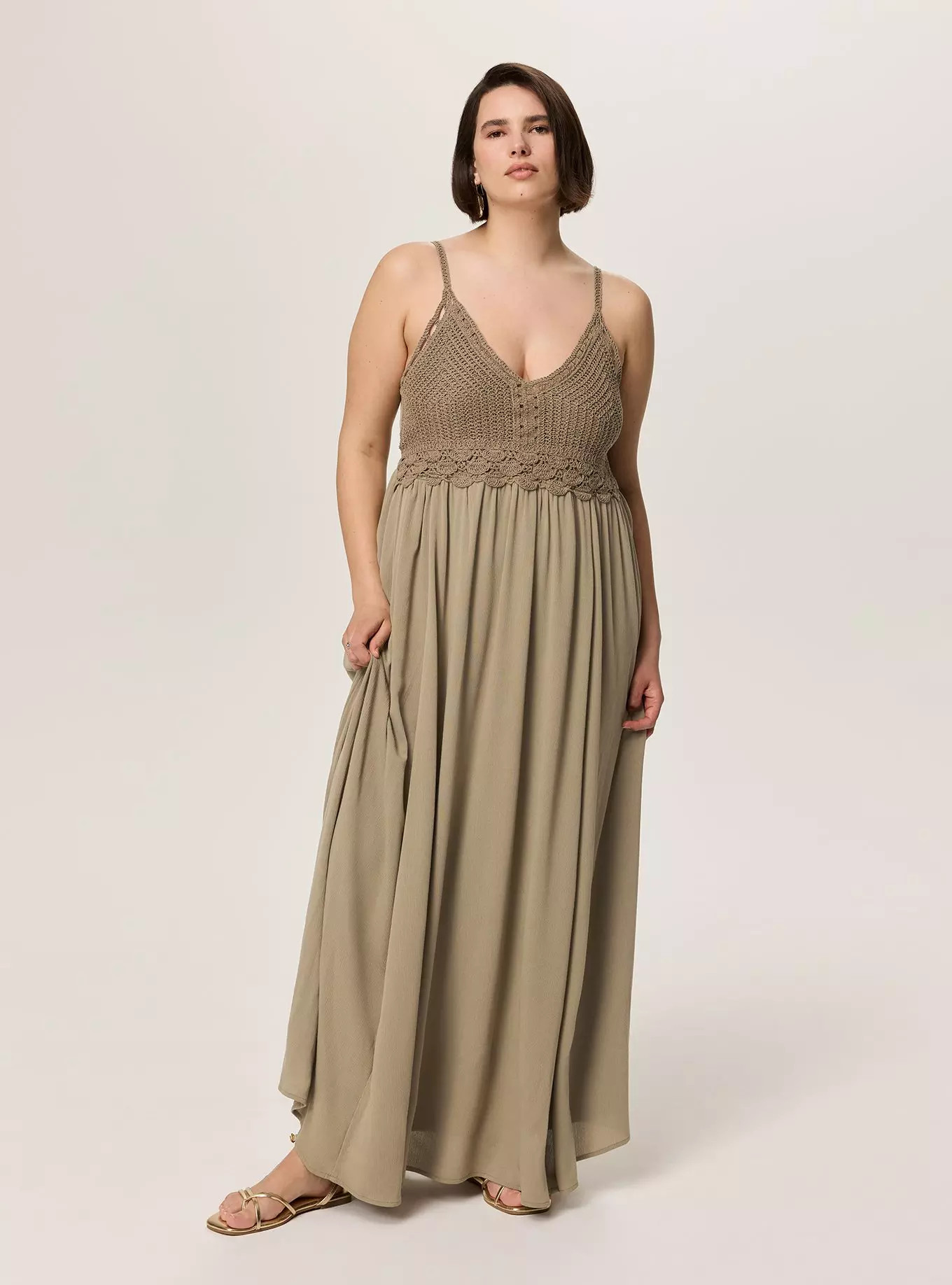 Festi Crochet Bodice Maxi Dress | Torrid (US & Canada)
