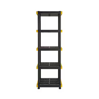 Project Source Commander Plastic Heavy Duty 5-Tier Utility Shelving Unit (24-in W x 20-in D x 72-... | Lowe's