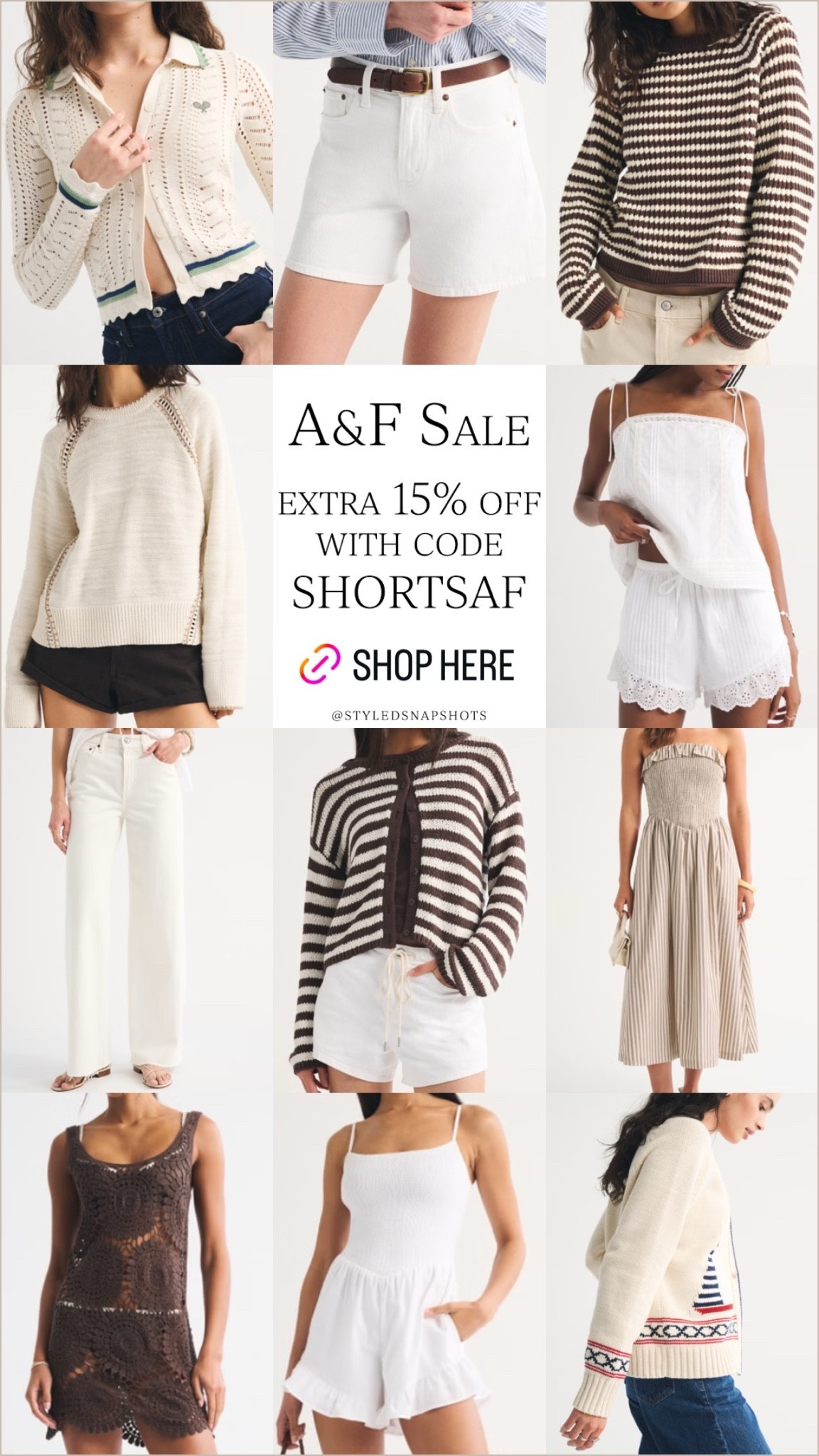 Abercrombie sale!! take an extra 15% off with code SHORTSAF

#LTKSaleAlert