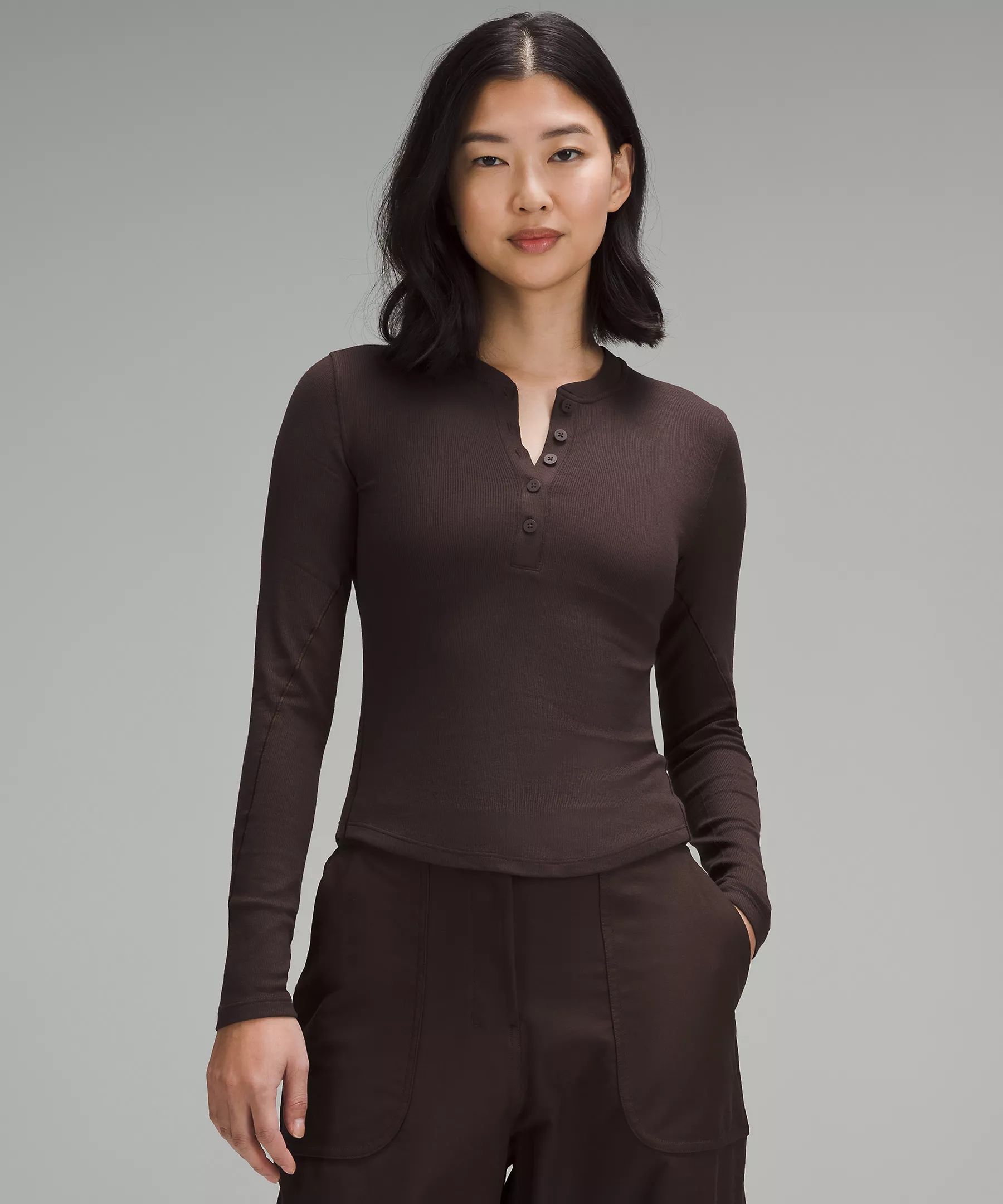 Hold Tight Long-Sleeve Henley | Women's Long Sleeve Shirts | lululemon | Lululemon (US)