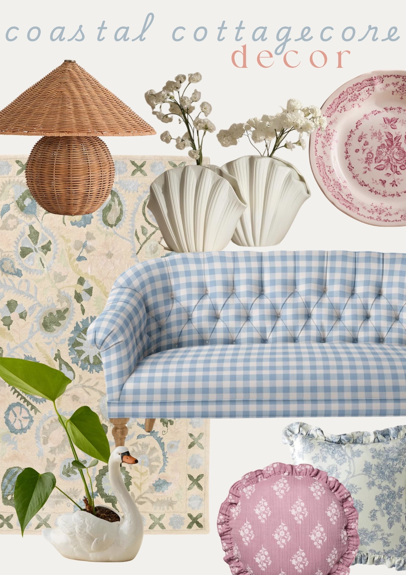 Coastal cottagecore decorating favorites for summer 🐚☀️🌊

#LTKHome #LTKSeasonal