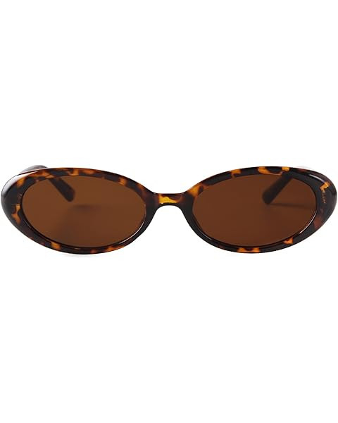 90s Sunglasses for Women Men Retro Small Oval Sunglasses | Amazon (US)
