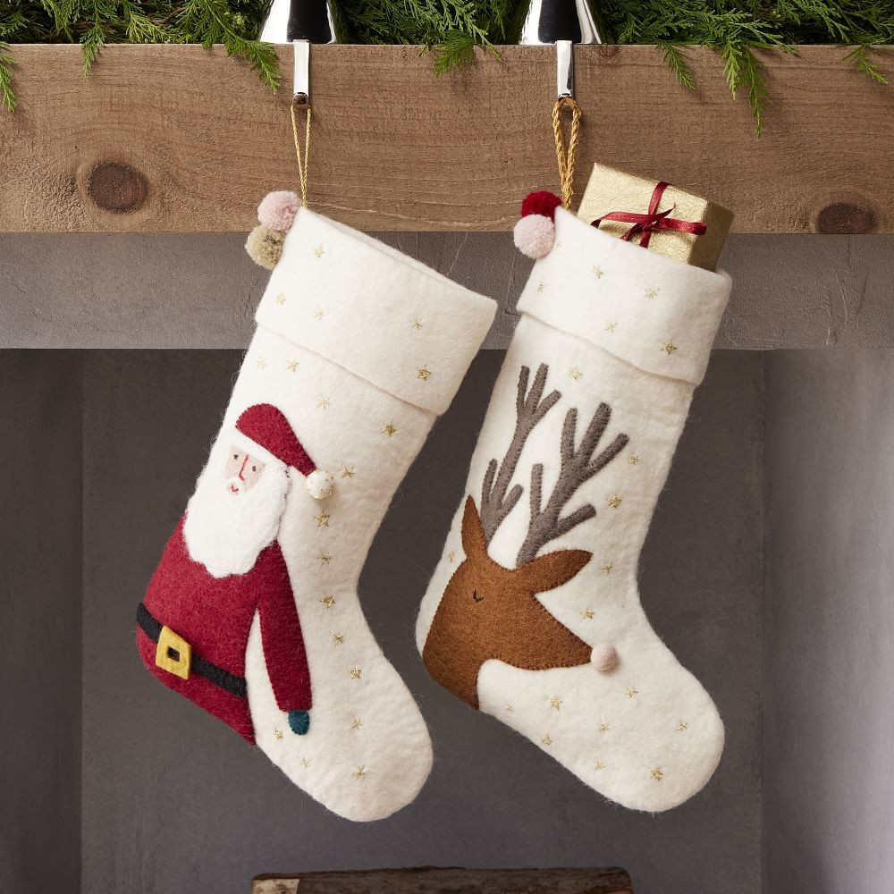 Meri Meri Felt Stockings | West Elm (US)