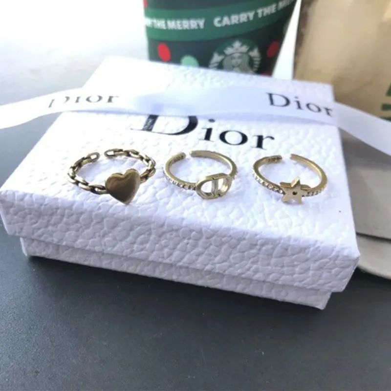 Letter Ring Wristbands Heart Rings Gold Plated Letter Star Fashion Vintage Charms Wedding Gifts C... | DHGate