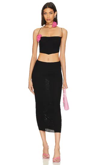Sadie Skirt Set in Black | Revolve Clothing (Global)