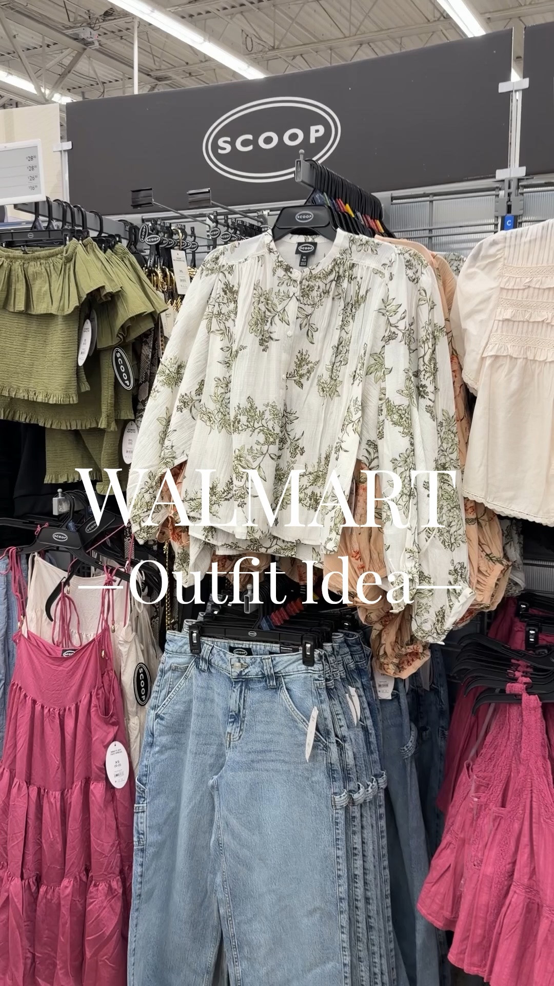 Walmart outfit idea with this floral blouse and paper bag waist shorts. The necklaces is just $10 and looks like amber 🤎 #walmartfashion