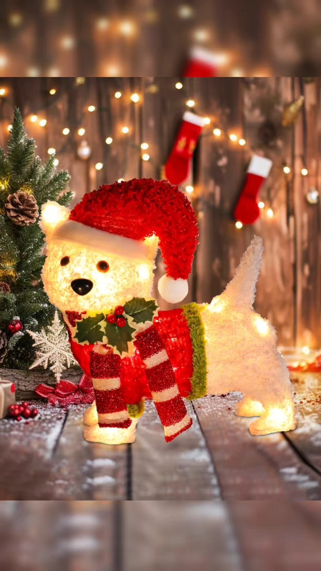 Christmas Puppy Outdoor Lighted 

#LTKHome #LTKHoliday #LTKSeasonal