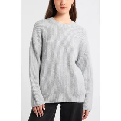 BP. Cozy Crewneck Sweater in Pink Azalea at Nordstrom, Size Medium | Nordstrom
