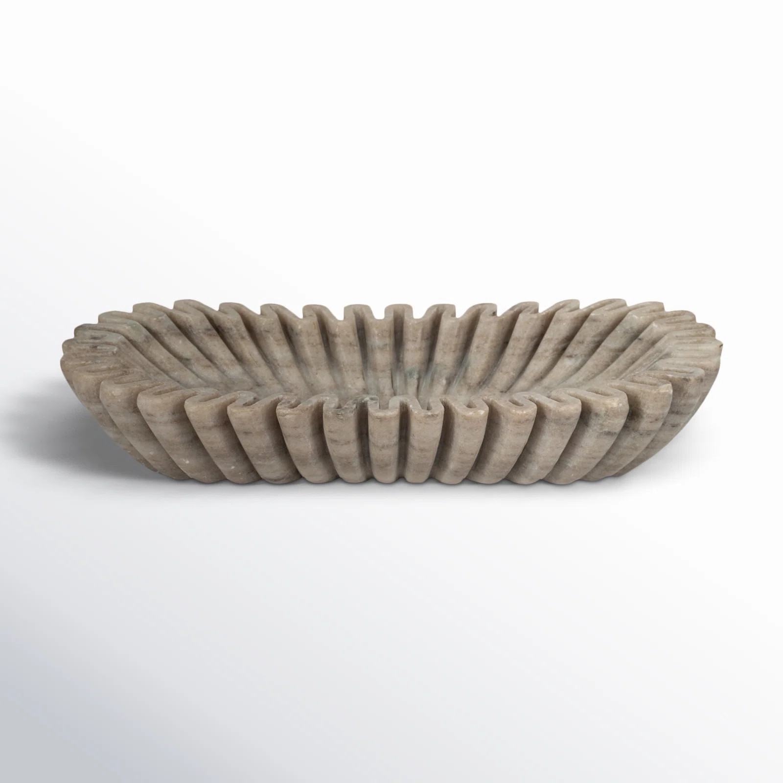 16" Arkin Wavy Marble Bowl | AllModern