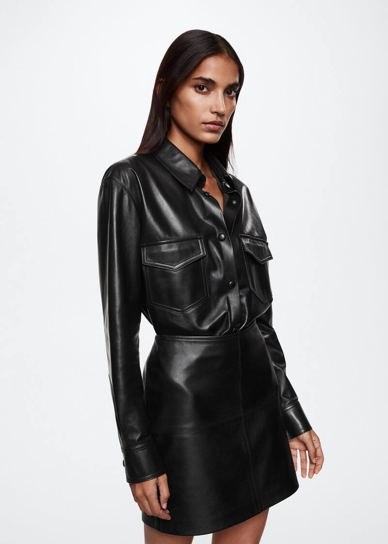 Search: Leather shirt (78) | Mango USA | MANGO (US)