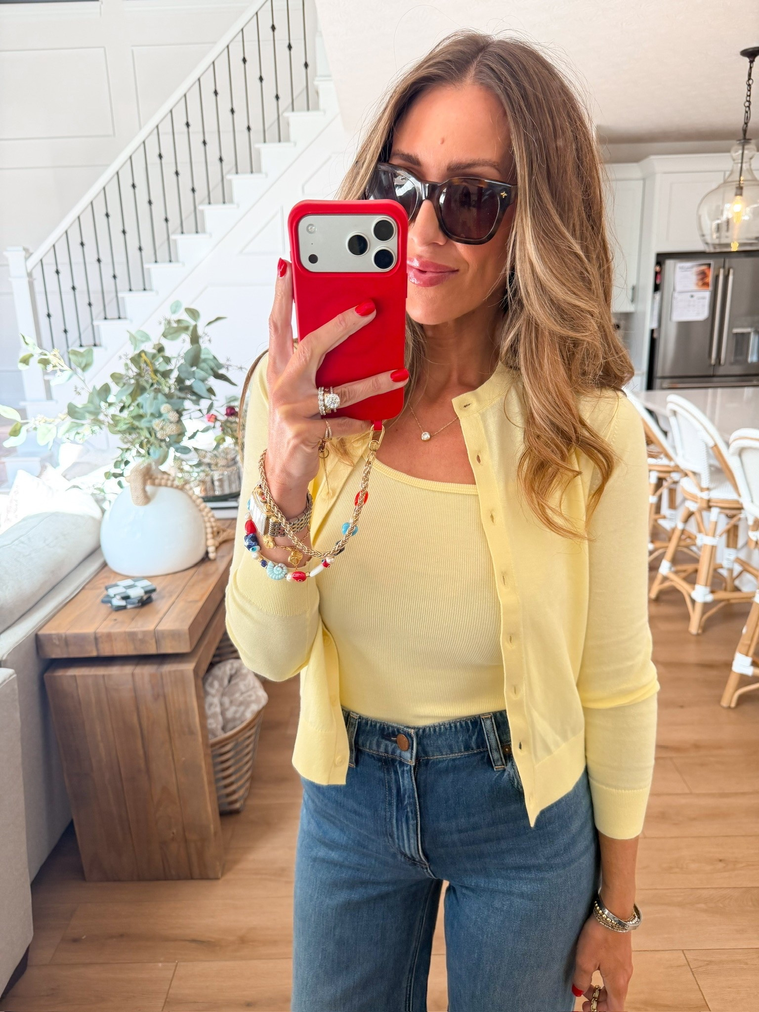 This lightweight cardigan set is such a pretty way to add color to your everyday wardrobe. The soft yellow hue feels perfect for spring and summer, and I love how easy it is to mix and match the tank and cardigan with denim, shorts, or white pants. A timeless layering piece you’ll reach for again and again.

yellow cardigan set, lightweight cardigan, sweater tank, spring outfit, summer outfit, capsule wardrobe, classic style, everyday fashion, denim outfit, layering pieces, casual chic style, wardrobe basics, colorful spring fashion, themominstyle

#LTKootd #LTKSeasonal #LTKOver40