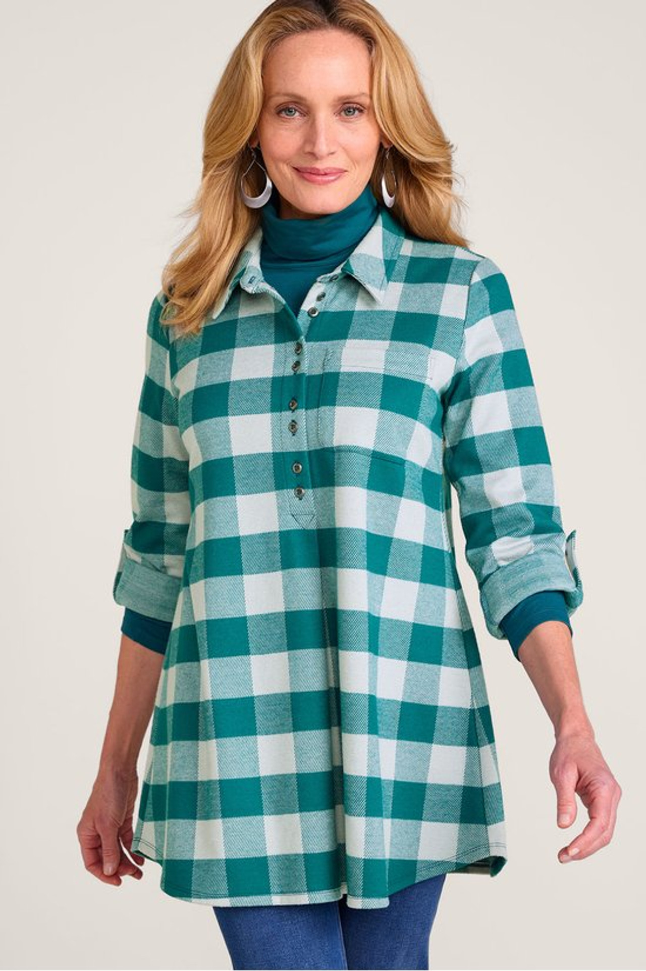 Mad About Plaid Tunic | Soft Surroundings