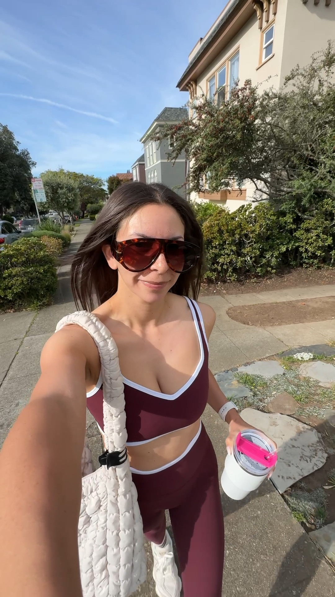 Workout outfit
@abercrombie leggings- small short
@abercrombie bra top- medium
@Target puffer tote bag
Amazon sunglasses
Revolve grip socks
New balance 9060 sneakers

Petite, active wear, fitness, barre outfit, Pilates outfit, gym outfit, gym bag 

#LTKfitnessgoals #LTKPetite #LTKActive