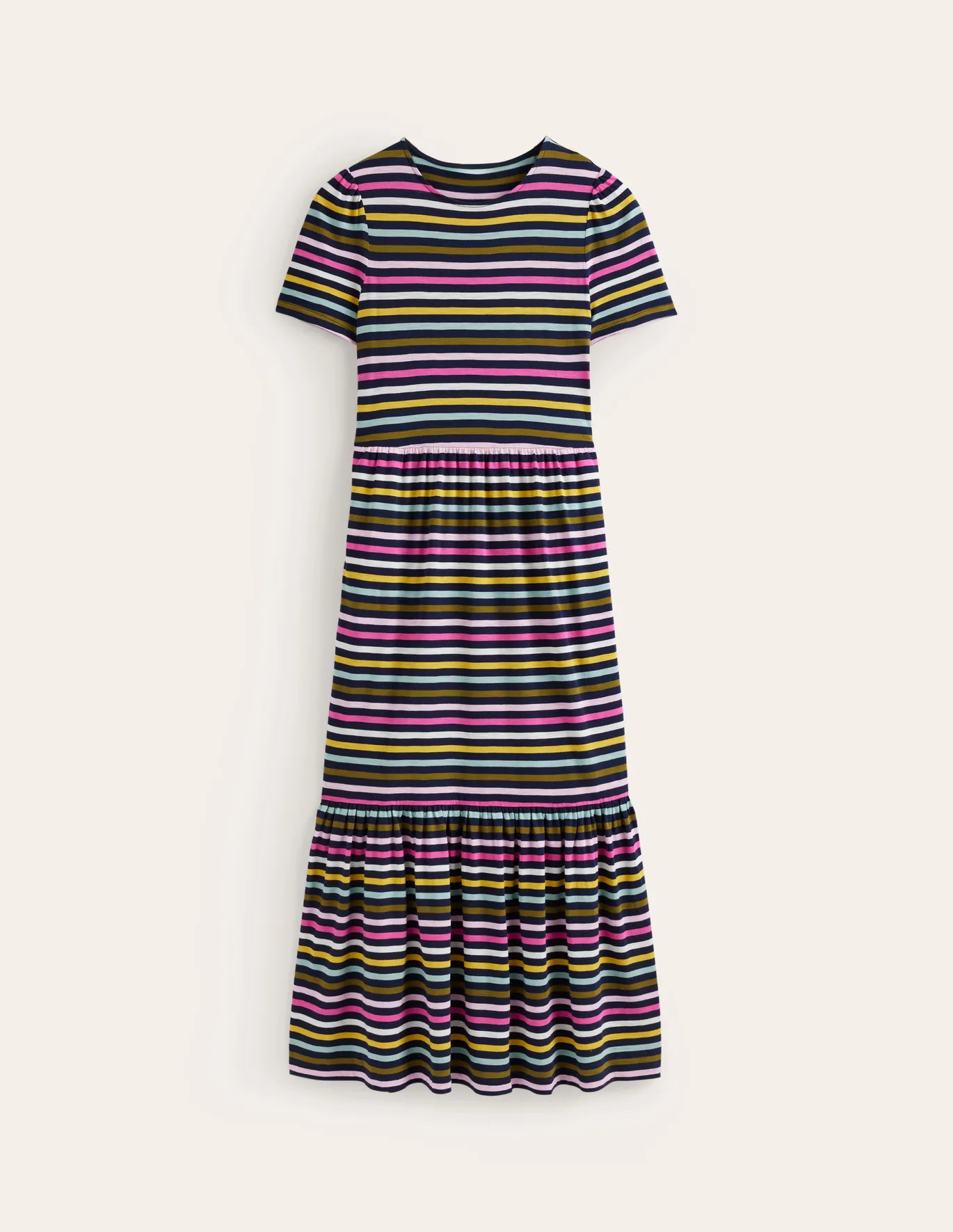 Emma Tiered Jersey Midi Dress | Boden (US)