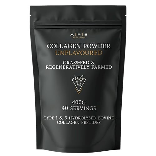 APE Nutrition Collagen Powder Peptides 400g 100% Grass-Fed & Finished Bovine Collagen Type 1 & 3 Ancestral Supplement Unflavoured Improves Hair Skin & Nail Health | Amazon (UK)