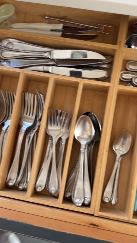 Organization Must Haves!! Click here to add to cart! https://amzlink.to/az0wbNCv1OInw
I ordered these bamboo organizers to help organize my silverware drawer. I was so impressed by the size of each slot, and they accommodated all of my silverware perfectly. I also picked up this knife organizer to store all of my knives safely and out of the way. These three organizers fit perfectly together in my drawer! If you're looking for an easy organization project, add these to your cart! I am also loving these cabinet sliding organizers. They fit perfectly into my cabinets and make use of the vertical space that would otherwise be left unused. These are all great budget finds that are helping to get my kitchen just a little more organized.


Bamboo Organizers, Amazon Finds, Amazon Must Have, Kitchen Organization, Silverware Drawer, home refresh, looks for less, home hack, home decor find, nterior design, budget finds, organization tips, beautiful spaces, home hacks, shoppable inspiration, curated styling

#LTKVideo #LTKfindsunder50 #LTKhome