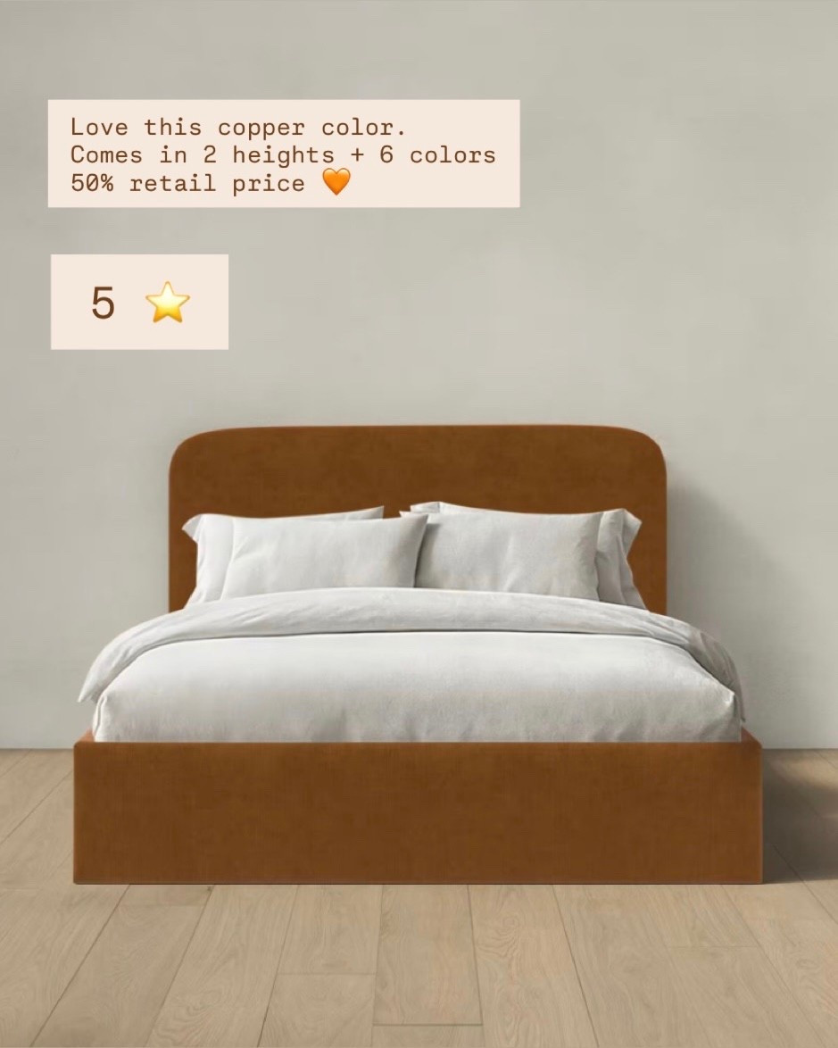 The color of this bed is stunning. It would make such a statement piece in your home. I also love that the headboard comes in 2 heights. The reviews speak for itself. 

Bedroom refresh, modern bed, bedroom makeover, bed trends 2025, modern bedroom, 

#LTKHome #LTKSaleAlert