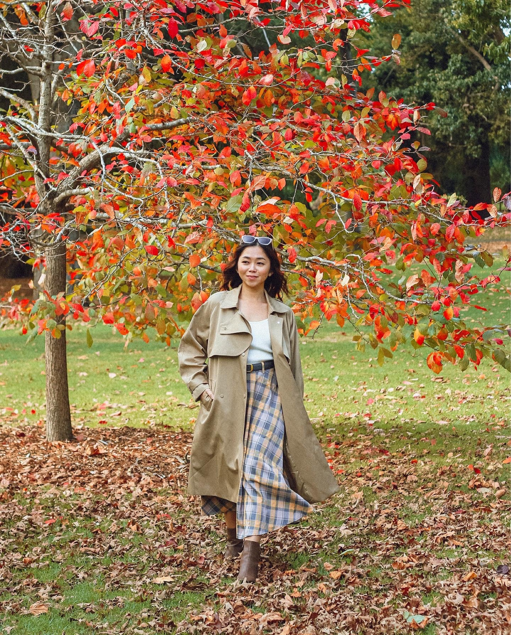 Plaid Skirt with Trench Coat = A timeless casual look 

#LTKaustralia #LTKSeasonal #LTKFind