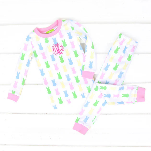 Colorful Peeps Pink Pajamas | Classic Whimsy