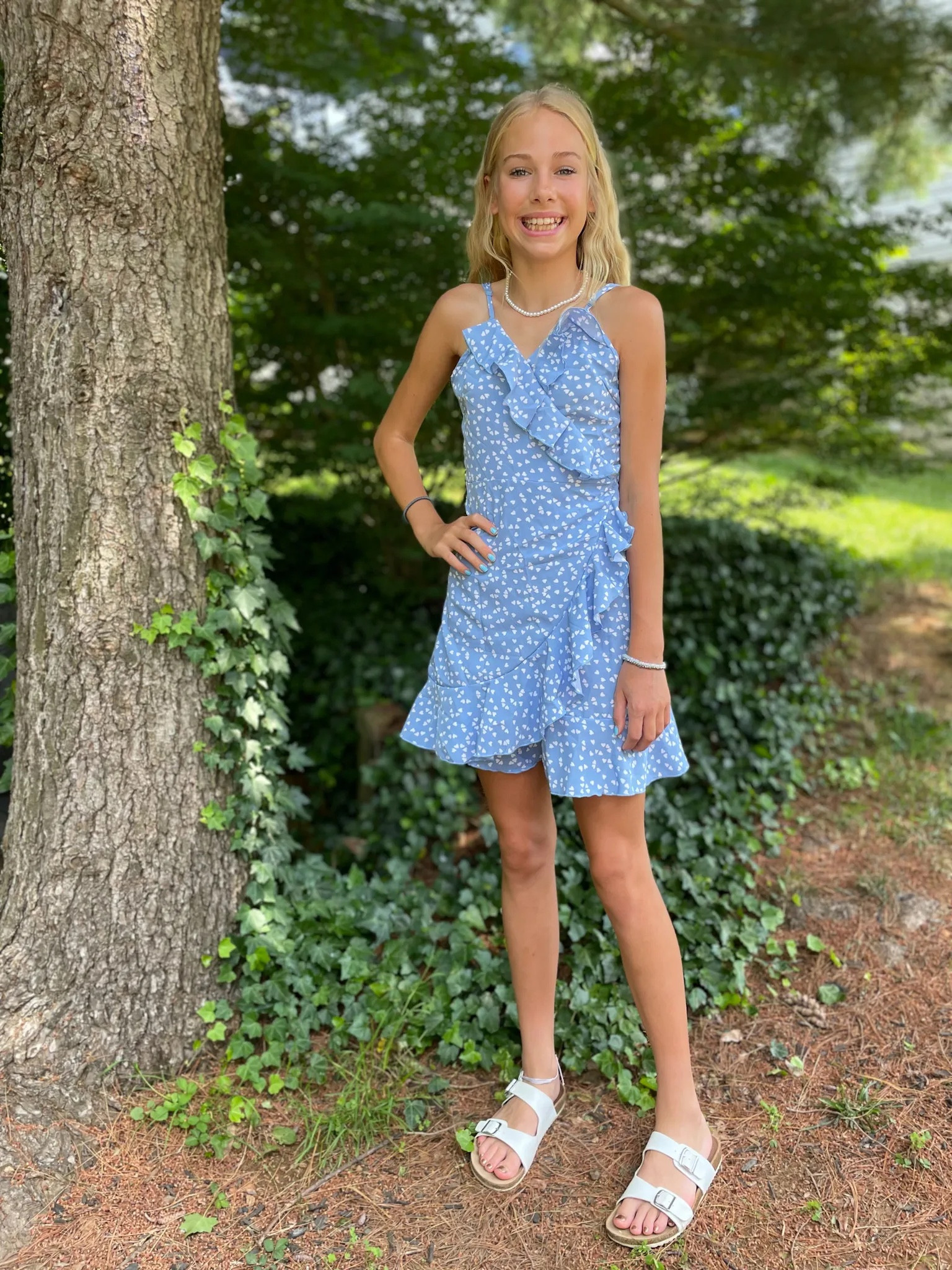 Love this wrap dress!
Makes for a perfect Easter dress.

Teen girl clothing, Easter dress, Spring Break outfit. Blue ruffle dress, wrap dress.

#LTKstyletip #LTKkids #LTKFind