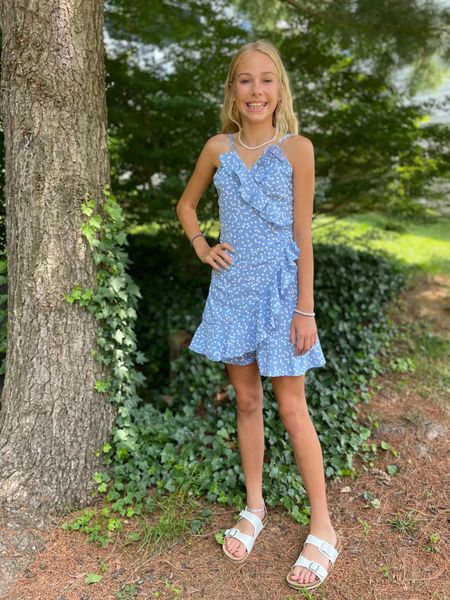 Love this wrap dress!
Makes for a perfect Easter dress.

Teen girl clothing, Easter dress, Spring Break outfit. Blue ruffle dress, wrap dress.

#LTKstyletip #LTKkids #LTKFind
