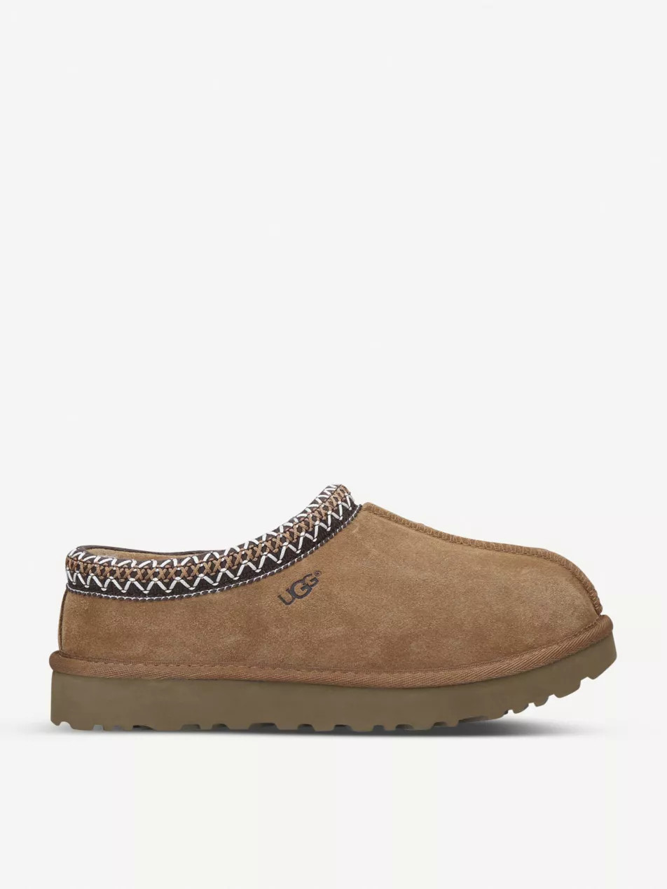 Tasman shearling-lined suede slippers | Selfridges