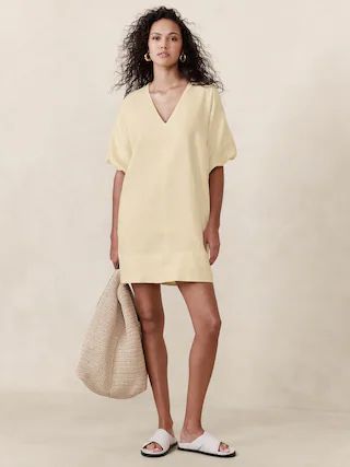 Livia Linen Mini Dress | Banana Republic (CA)