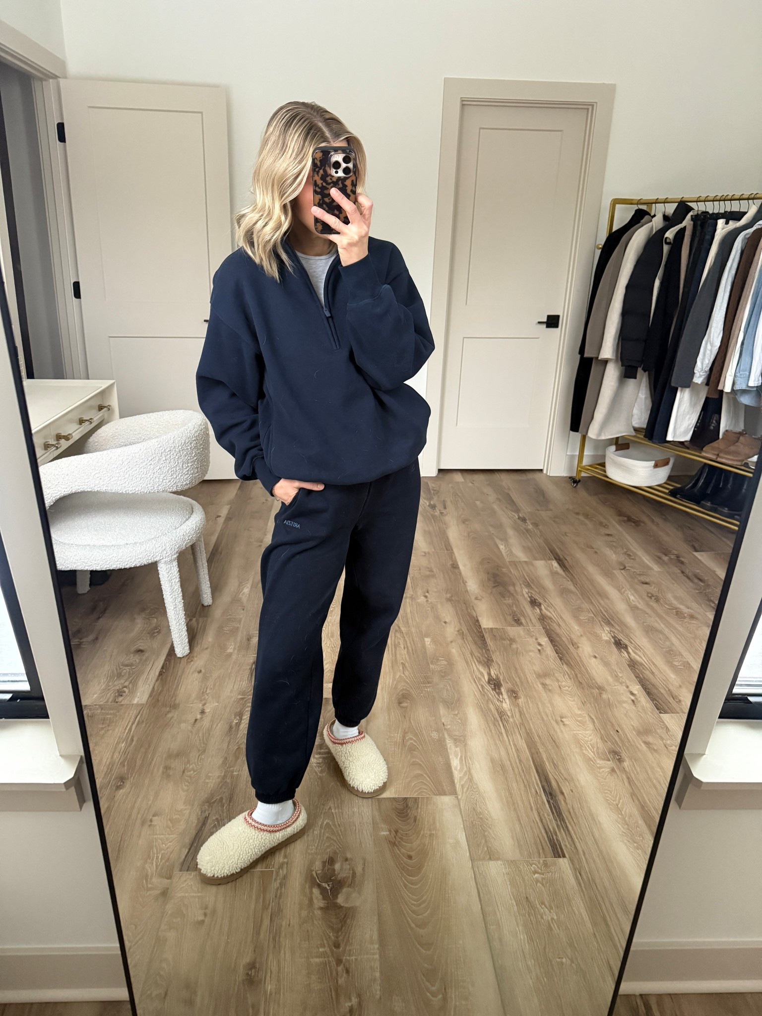 Wearing XS joggers, small sweatshirt, small long sleeve, socks/slippers tts 

#LTKOver40 #LTKSeasonal #LTKootd