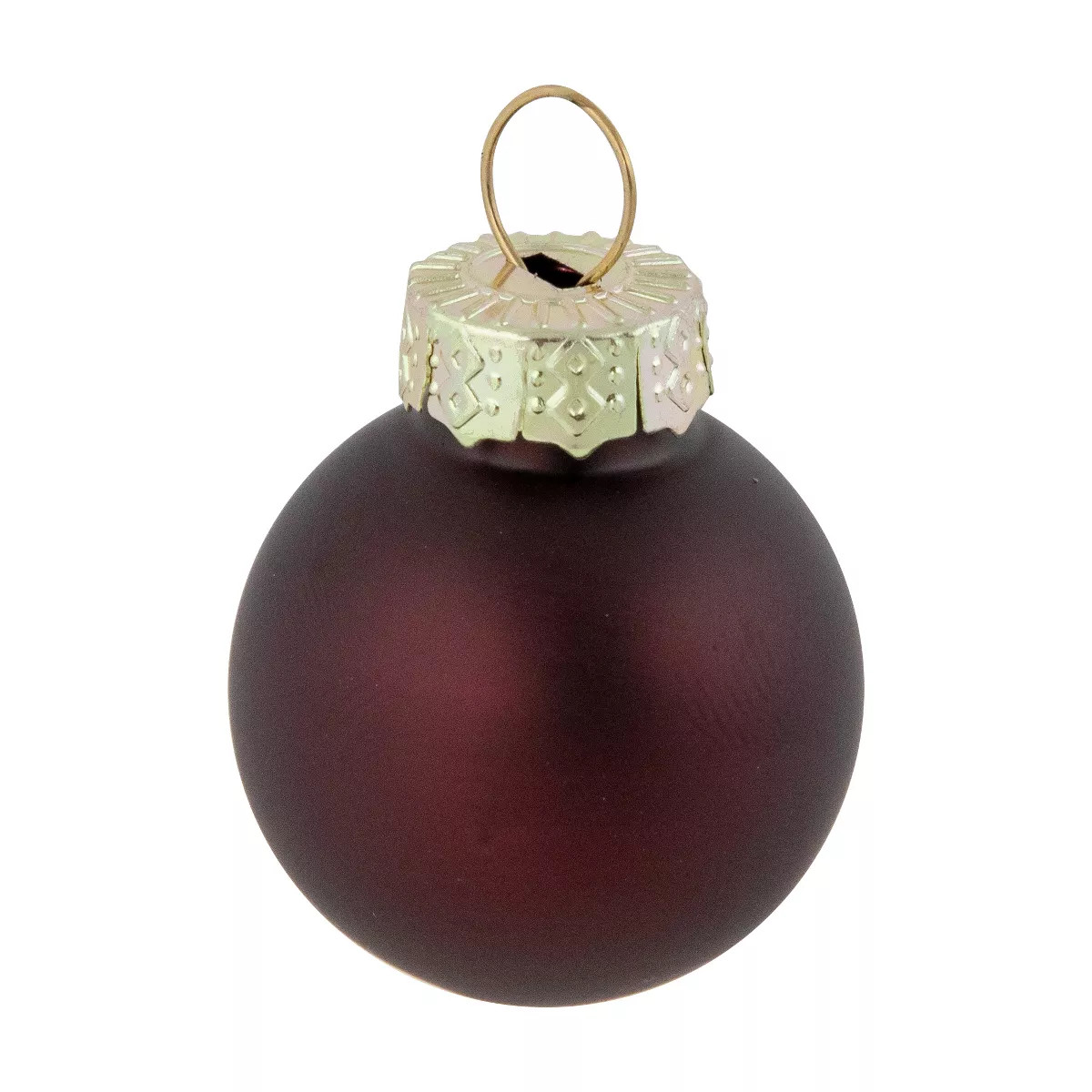 Northlight 24ct Burgundy Red Dual Finish Glass Christmas Ball Ornaments 1" (25mm) | Target