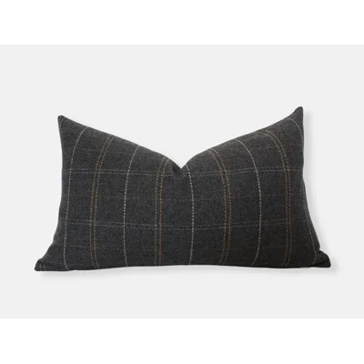Checkered Wool Blend Pillow Cover | Wayfair North America