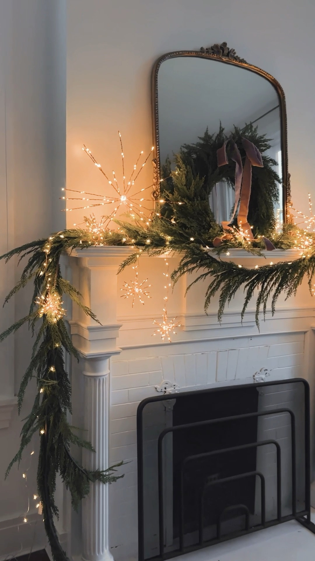 Terrain Black Friday early access with code JESSICAG30 / faux cedar garland, wreath and stargazer lights / christmas mantle 

#LTKHoliday #LTKHome #LTKCyberWeek