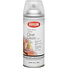 Krylon I00500A00 12-Ounce Triple Thick Clear Glaze Aerosol Spray,High-Gloss | Amazon (US)