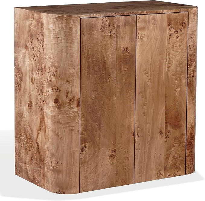 SAFAVIEH Couture Collection – Celestanno Natural Burl Veneer Bar Cabinet, Fully Assembled Stora... | Amazon (US)