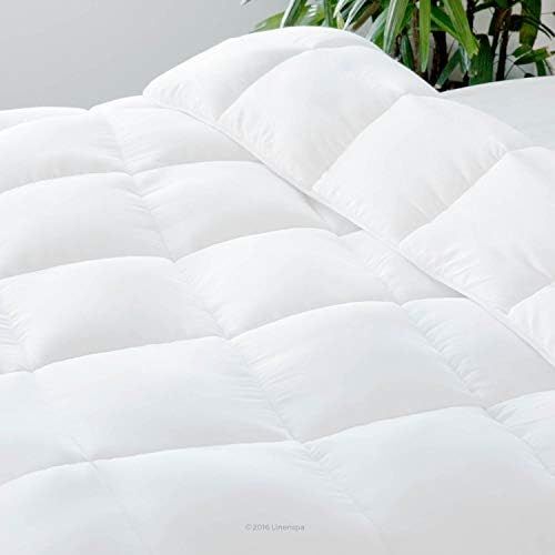 LINENSPA All Season Hypoallergenic Down Alternative Microfiber Comforter, Queen, White | Amazon (US)