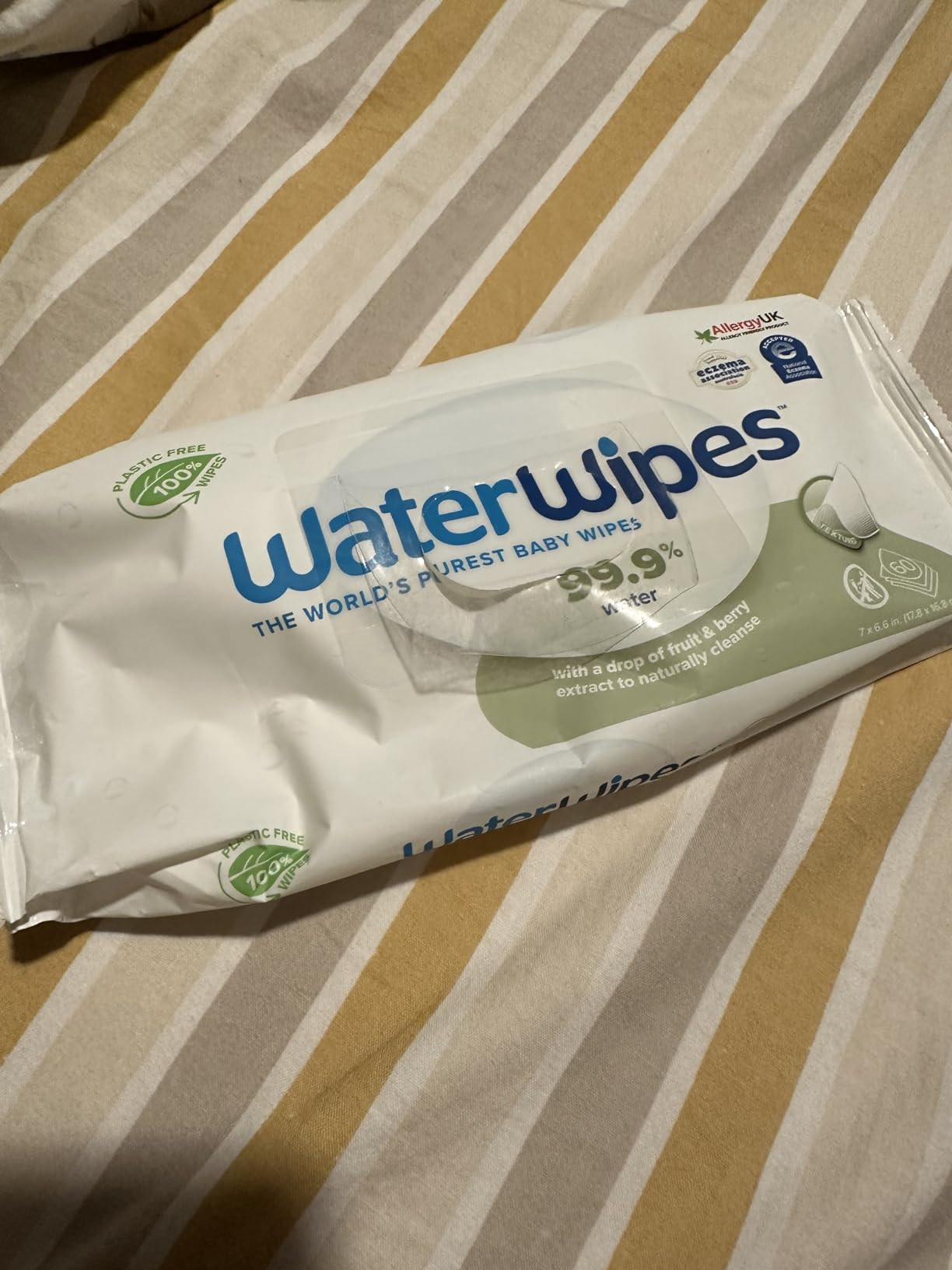 WaterWipes Plastic-Free Textured Clean, Toddler & Baby Wipes, 99.9% Water Based Wipes, Unscented ... | Amazon (US)