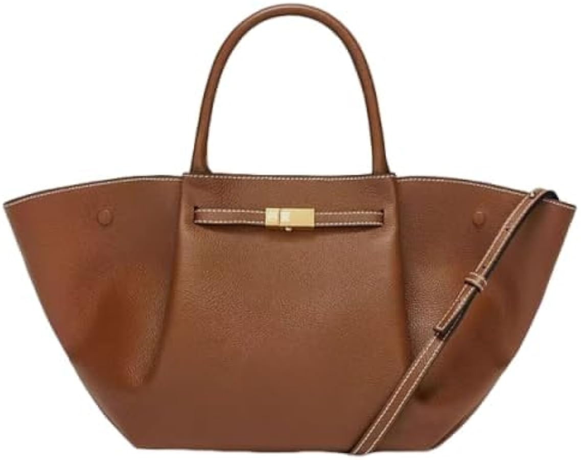 Wings Bag, leather, Euro-American dumpling bag, large handheld tote, versatile New York-style bag | Amazon (US)