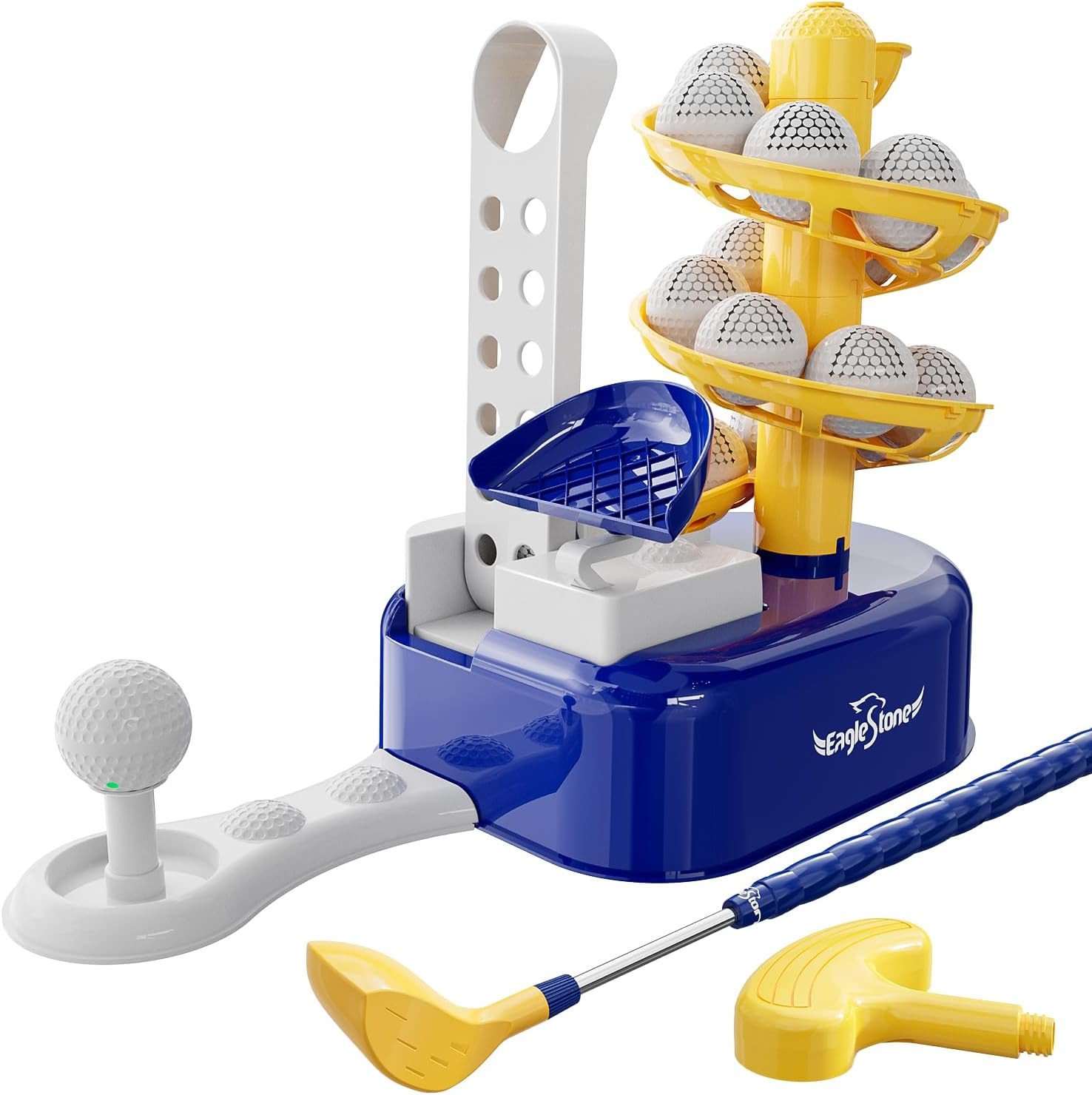 EagleStone Toddler Golf Set with Foot Pedal Launcher, Kids Golf Toy for Ages 3-8, Includes Adjust... | Amazon (US)