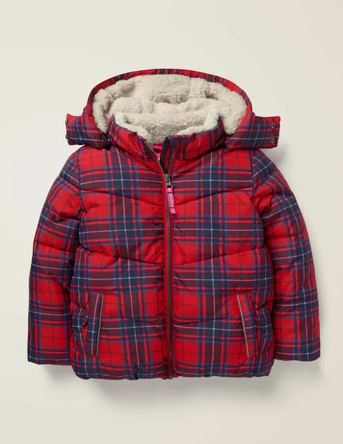 Cosy Padded Jacket - Rockabilly Red Check | Boden (US)