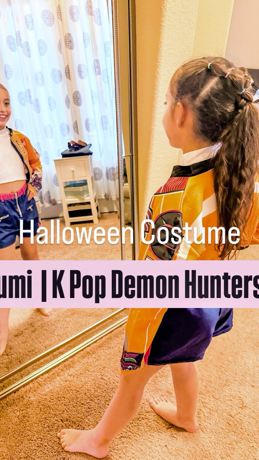 K-pop Demon Hunters Rumi Girls costume. 
This comes in the pink tassel, necklace, and rings. 
I added black girls boots, and purple ish lavender extensions for it. Plus purple hair gel to make her hair purple. 
Runs tts. They shipped and kept contact with shipping details  
Girls costume. 


#LTKHalloween #LTKKids #LTKHoliday
