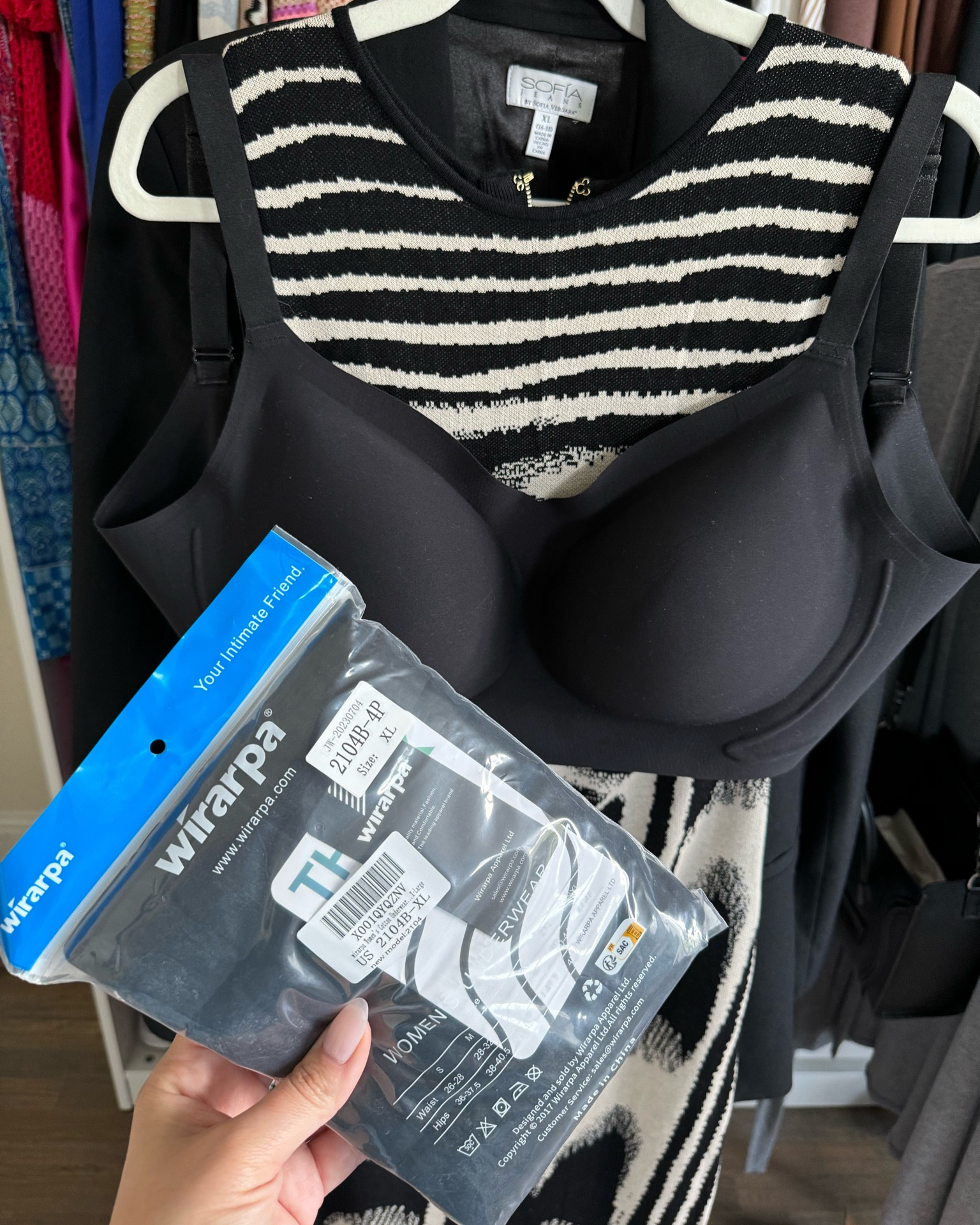 Wireless bra and smoothing underwear from Amazon 